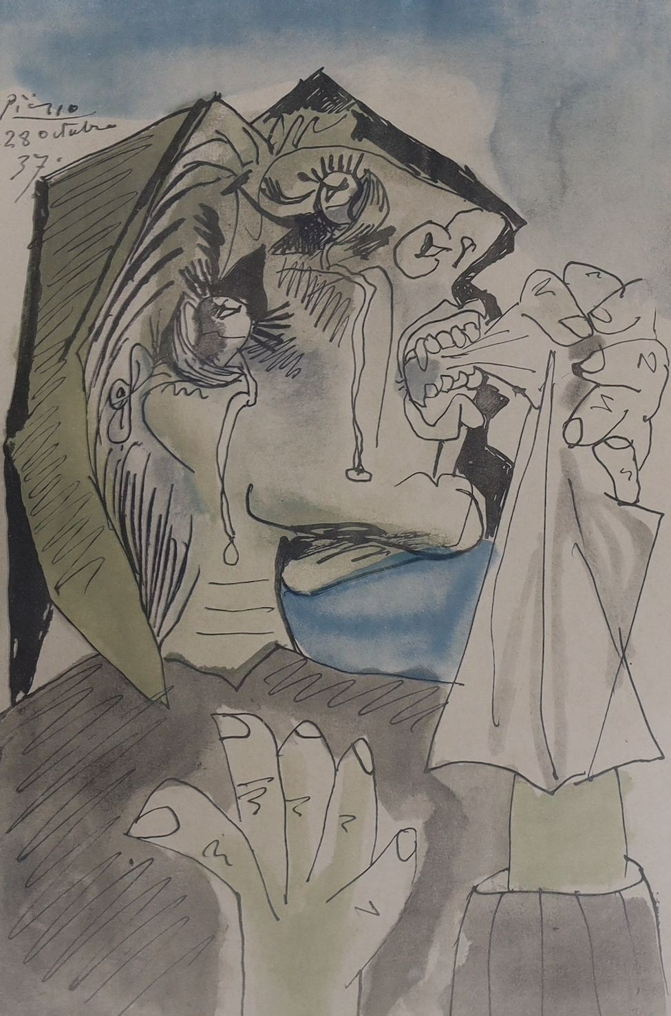 After Picasso, three assorted prints, largest 39 x 26cm